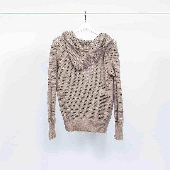 T Alexander Wang Open Knit Hooded Cardigan - Picture 2 of 3